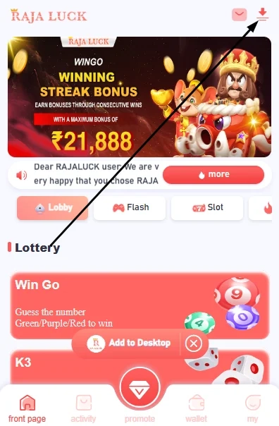 Method 1 to Download the Raja Luck: Through The Icon app download